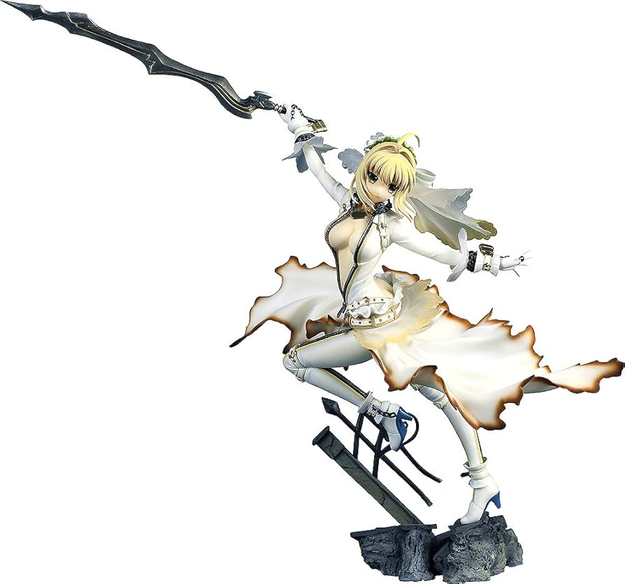 Amazon.com: Souyokusha Fate/Extra CCC: Saber Bride PVC Figure (1:7