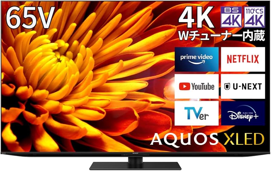 Amazon | シャープ 65V型 4K テレビ AQUOS XLED 4T-C65EP1 mini LED