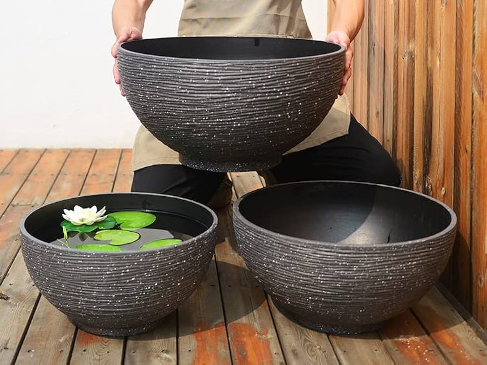Amazon | 睡蓮鉢 睡蓮の鉢 睡蓮鉢+大型 睡蓮鉢プラスチック 睡蓮鉢+