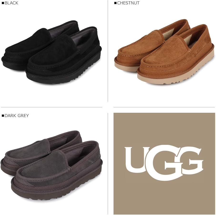 Amazon | [アグ] MENS DEX スリッポン モカシン デックス ブラック