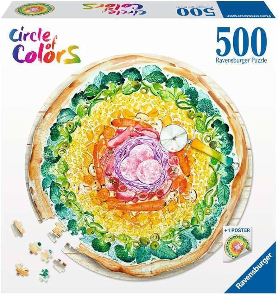 Amazon.com: Ravensburger Puzzle 17347 - Circle of Colours Pizza