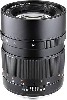 Amazon.co.jp: Mitakon Zhongyi Speedmaster 65mm f/1.4レンズ Fuji