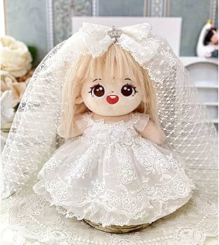Amazon.co.jp: niannyyhouse 20cm ぬいぐるみ 服 ドレス レース