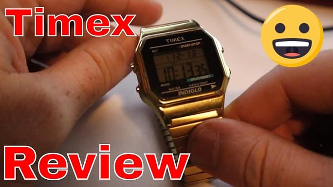 Amazon.com: Timex Men's T78677 Classic Digital Gold-Tone Stainless