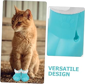 Amazon | POPETPOP 4個 ペットフットカバー 猫用の猫靴 子猫用の靴