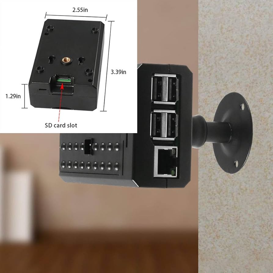Amazon.com: DORHEA for Raspberry Pi 4B Case Supporting Camera