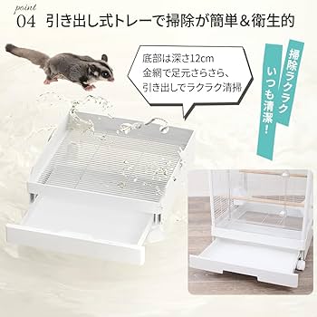 Amazon | フクロモモンガ アクリルケージ クリアフロント 590high