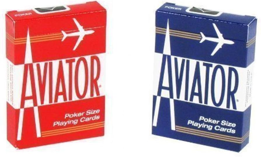 Amazon.com: Aviator Poker Size Playing Cards (1-Pack of 3) : Toys