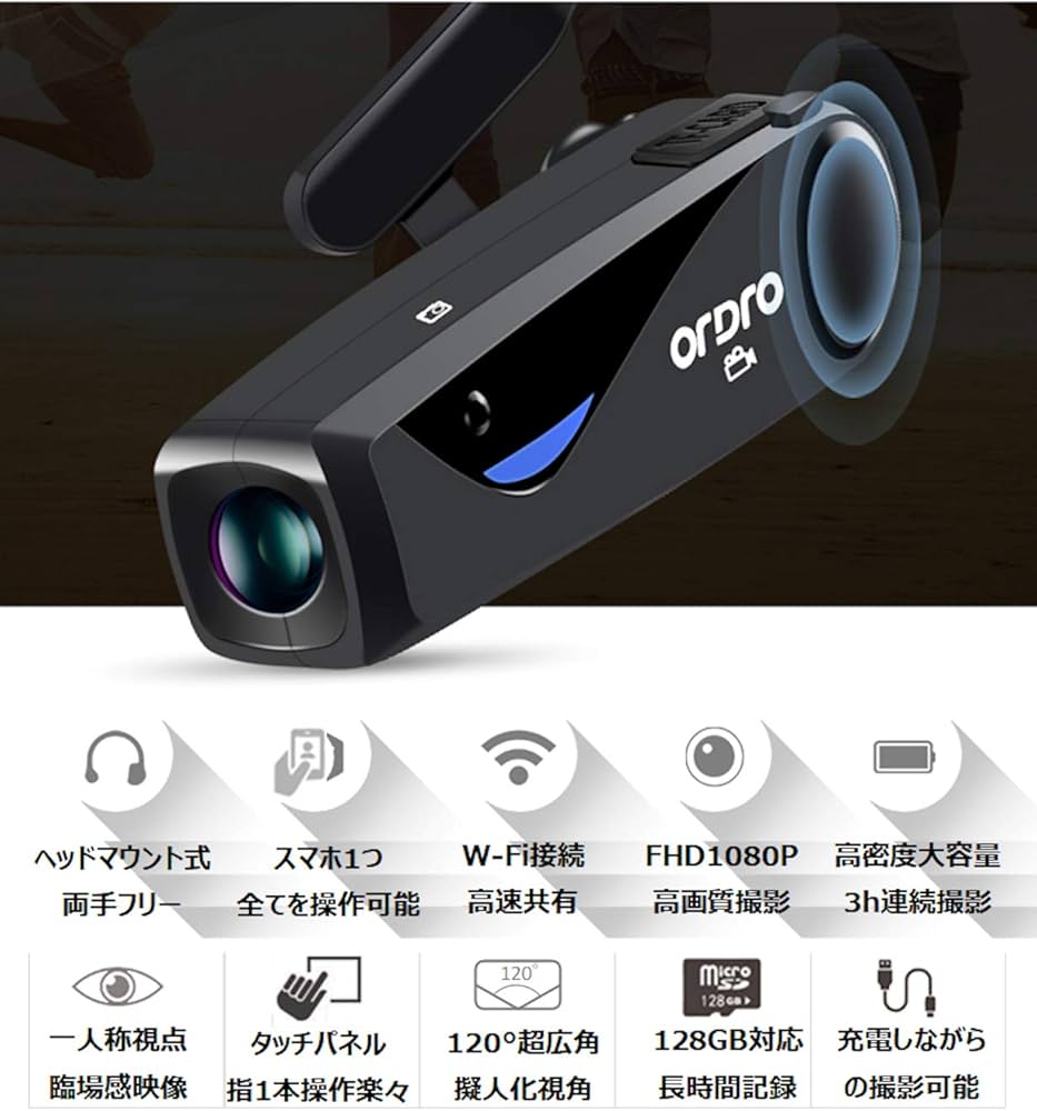 Amazon | 【技適マーク取得済】ウェアラブルカメラ アクションカメラ