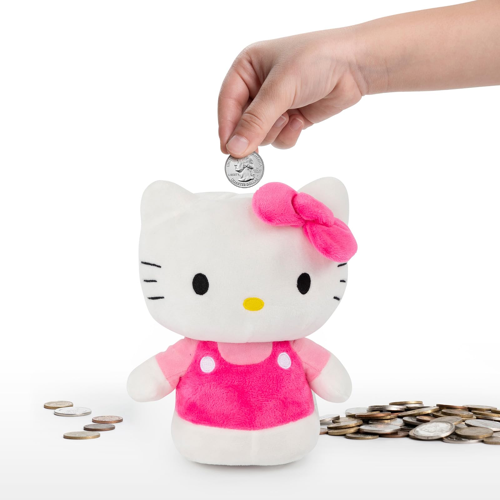 Jay Franco Hello Kitty Plush Coin Bank - Super Soft Room Decor
