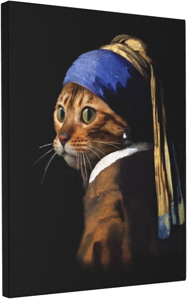 Amazon.co.jp: アートパネル おもしろ 猫 猫柄 黒 アニメ アート