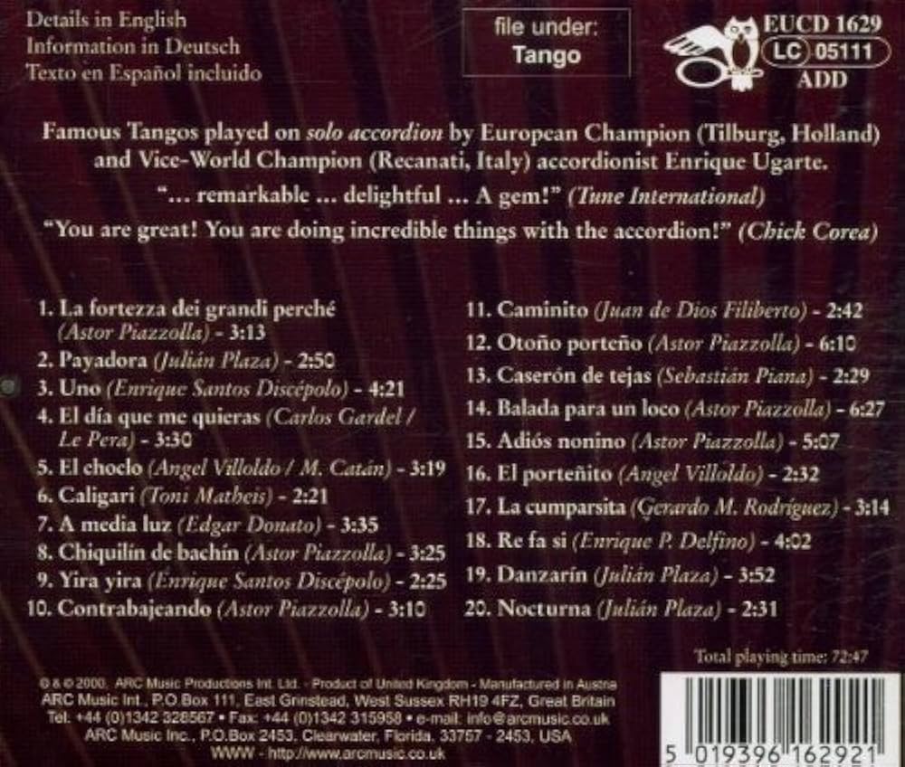 Amazon.co.jp: アルゼンチン・タンゴ ベスト盤 (20 Best of Tango