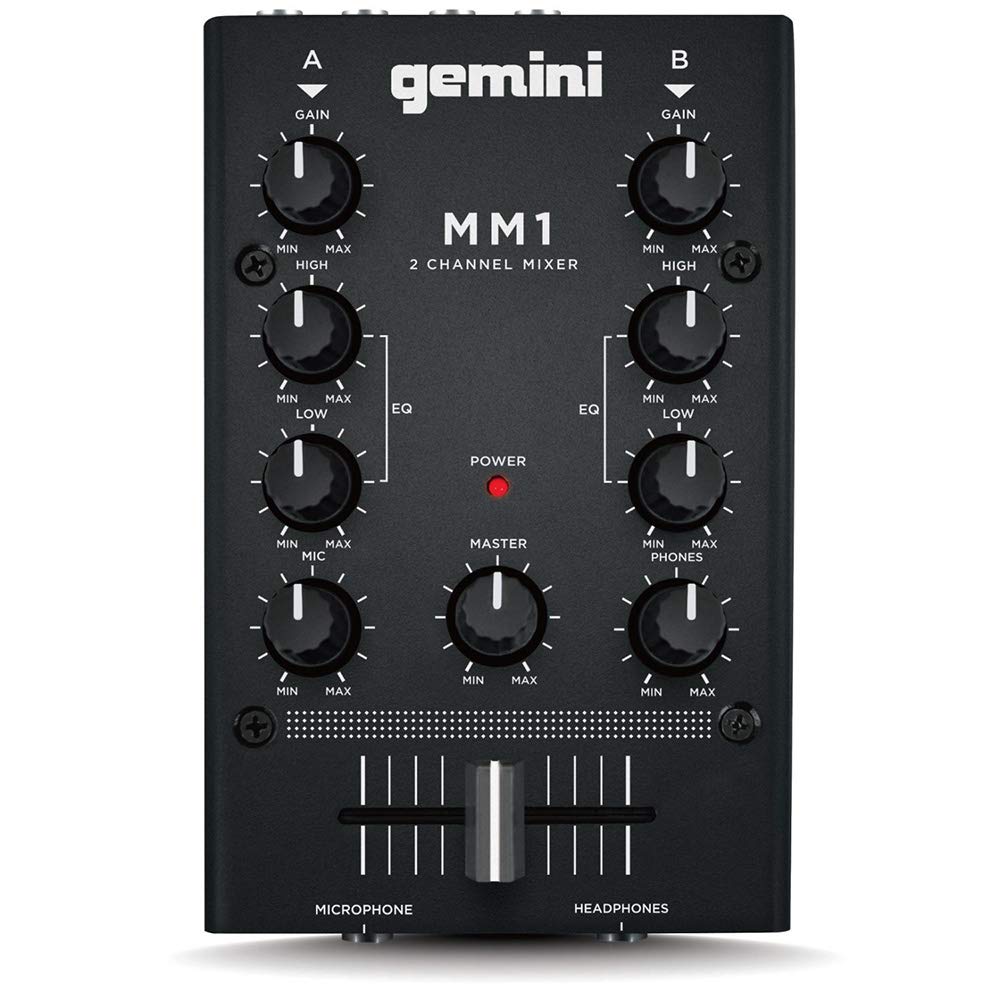 Amazon | GEMINI DJ ミキサー ポータブル 2ch ステレオミキサー MM1