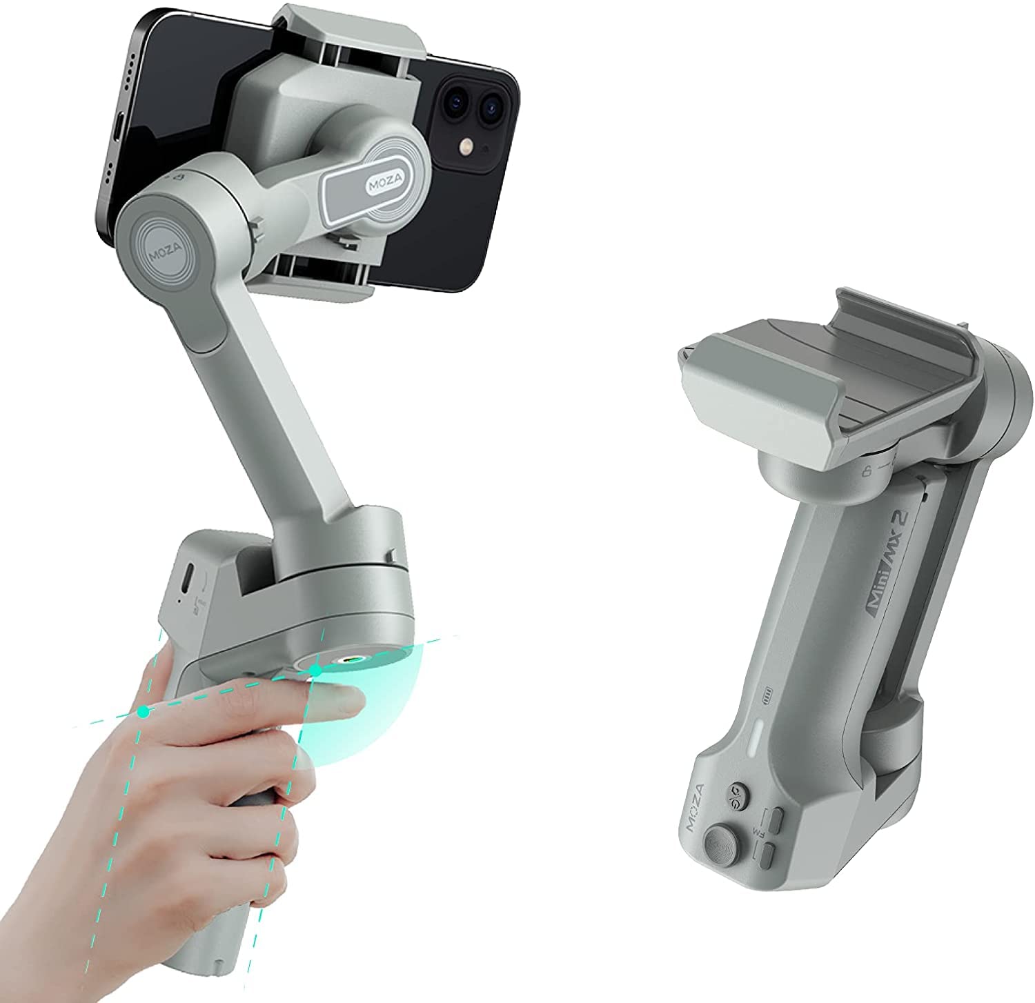 Amazon.co.jp: MOZA MINI MX2 小型ジンバル スマートフォン 携帯用