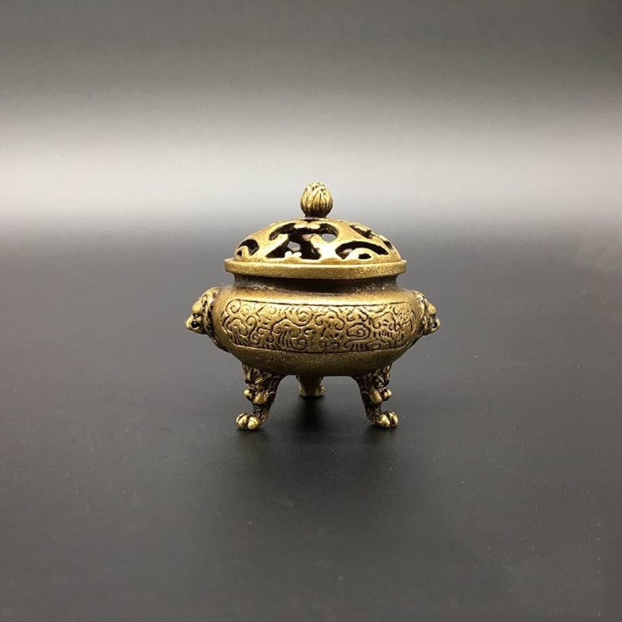 Amazon｜ミニ香炉 ライオン 様 線香立て ミニ線香 お香立て 禅 仏壇