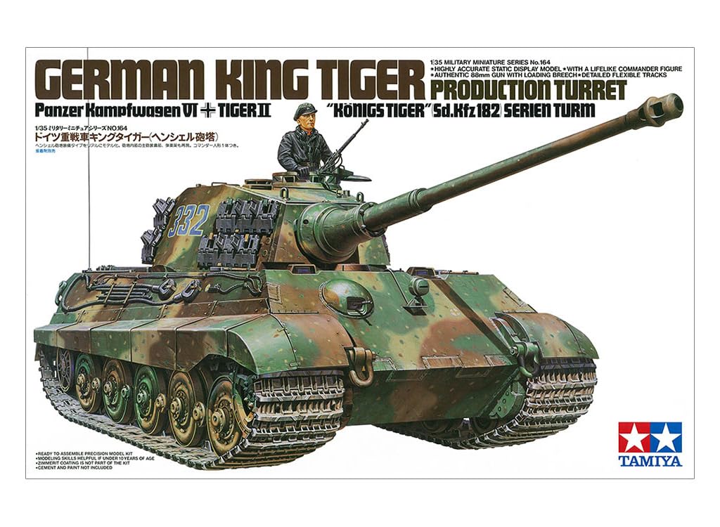 Amazon.com: Tamiya 35164 1/35 King Tiger Production Turret Tank