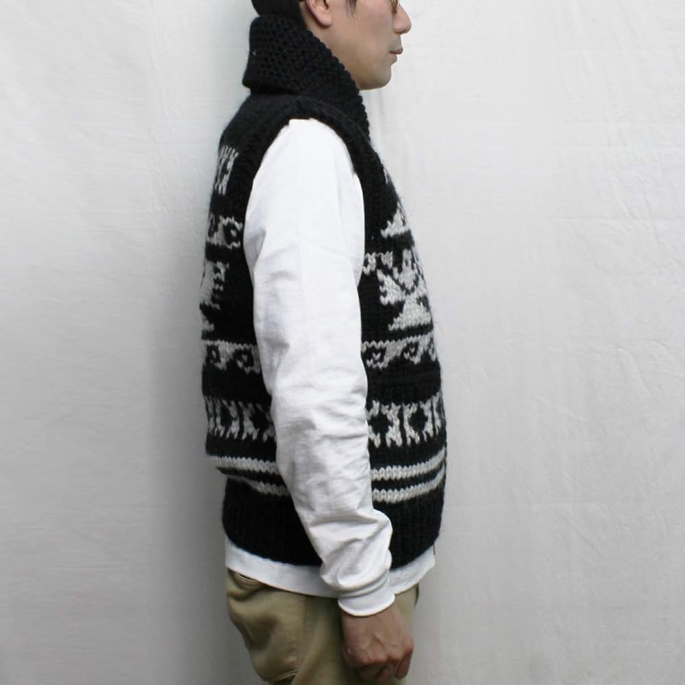 Amazon | [カナタ] 別注 カウチンニットベスト KV258 6PLY DEER