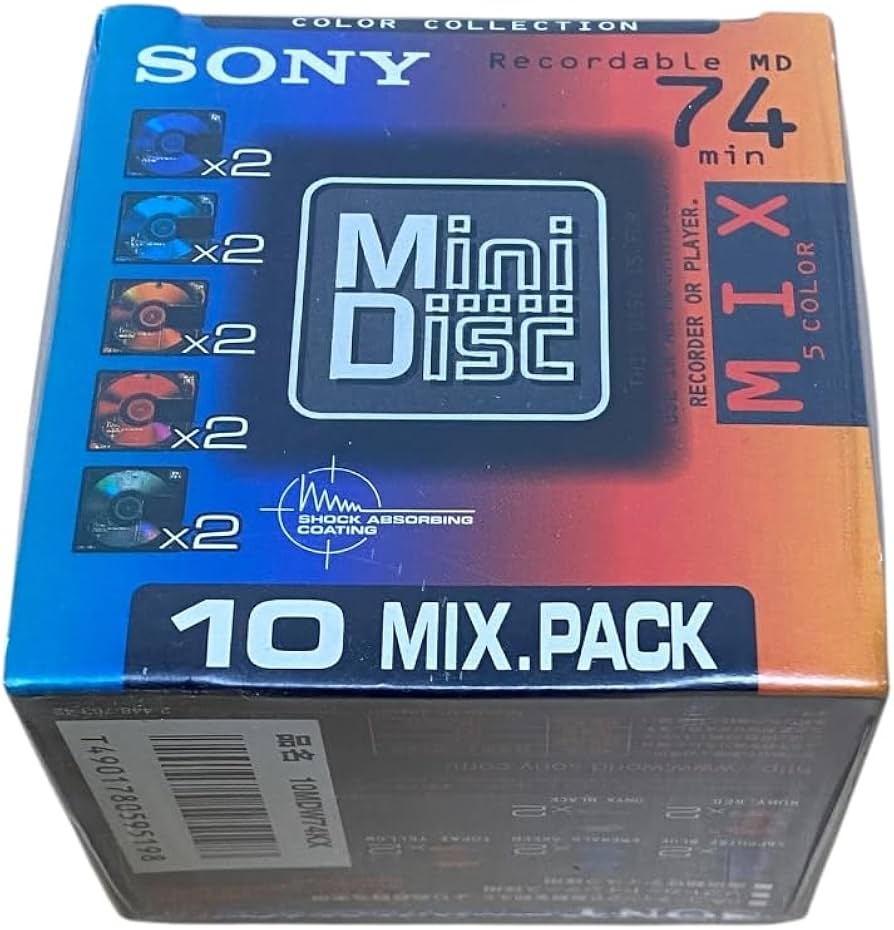 Amazon | SONY MD 74分 10枚パック カラーミックス | Sony | MDディスク