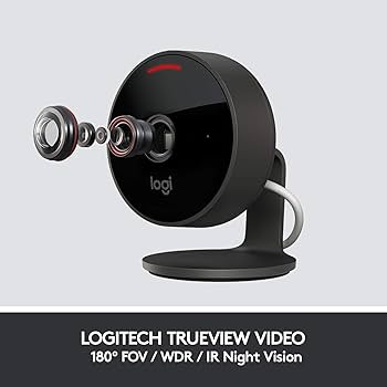 Logitech Circle View Weatherproof Wired Home Security Camera with