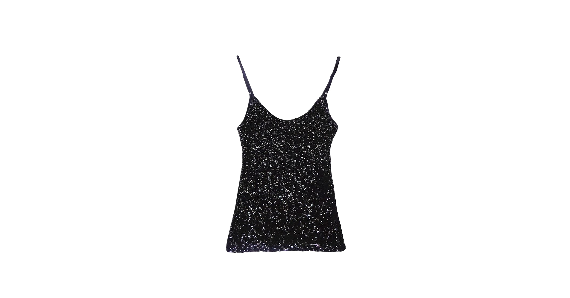 Silver Sparkle Camisole Tank Top Women Shimmer Camisole Vest