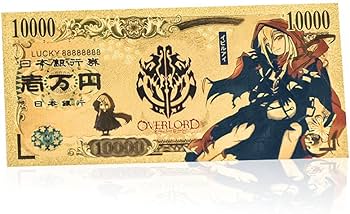 Amazon | YJacuing アニメ オーバーロード ゴールドコーティング 紙幣