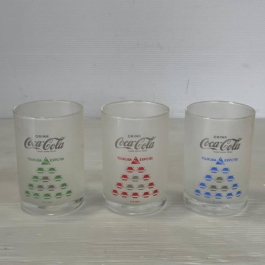 Amazon | グラス エキスポ85 コカコーラ 昭和レトロ 当時物 ノベルティ