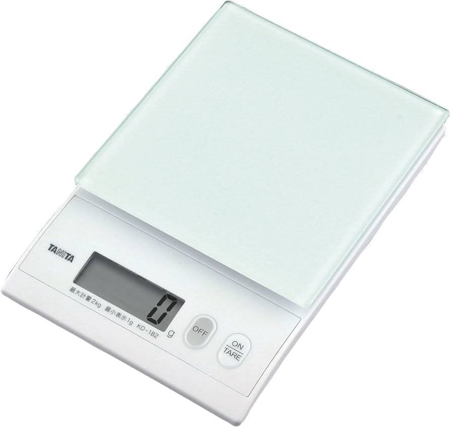Amazon｜タニタ デジタルクッキングスケール 2kg 強化ガラス製の計量皿