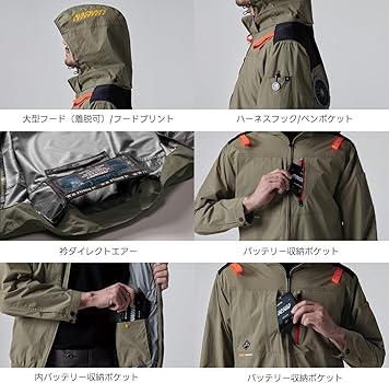 Amazon | バートル 2025年 春夏 エアークラフト 半袖ブルゾン アルミ遮