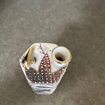 Amazon.co.jp: 清水焼鳴き徳利鶯徳利六角形酒器鶯徳利京都清水銘傷無し