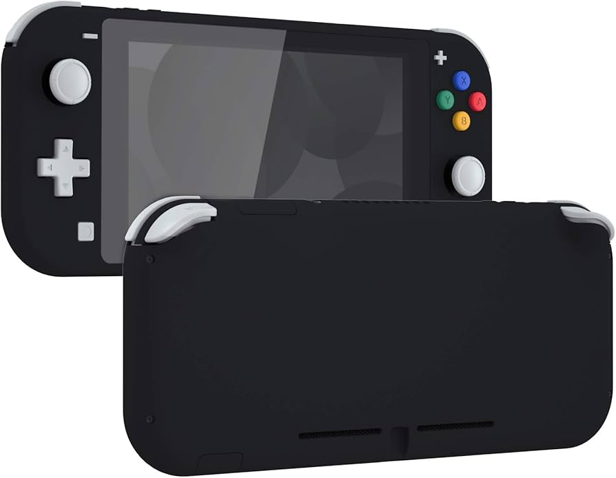 eXtremeRate Soft Touch Black DIY Replacement Shell for Nintendo