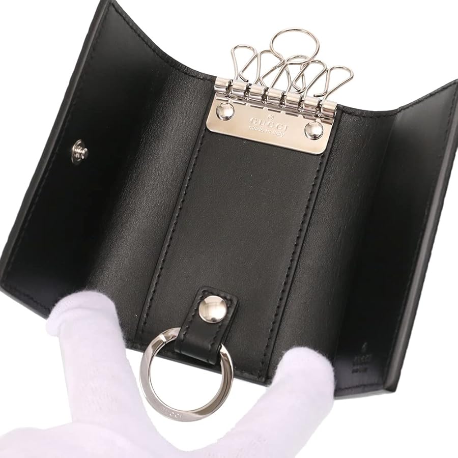 Amazon | [グッチ] キーケース メンズ 6連 GGエンボスレザー