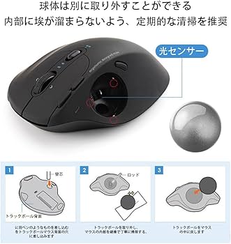 Amazon | トラックボール 34 mm トJIAYJP PERIMICE-517/717/520/720