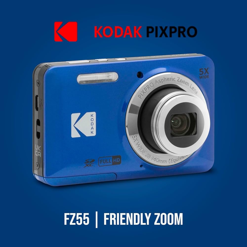 Amazon | Kodak PIXPRO Friendly Zoom FZ55 デジタルカメラ(ブルー