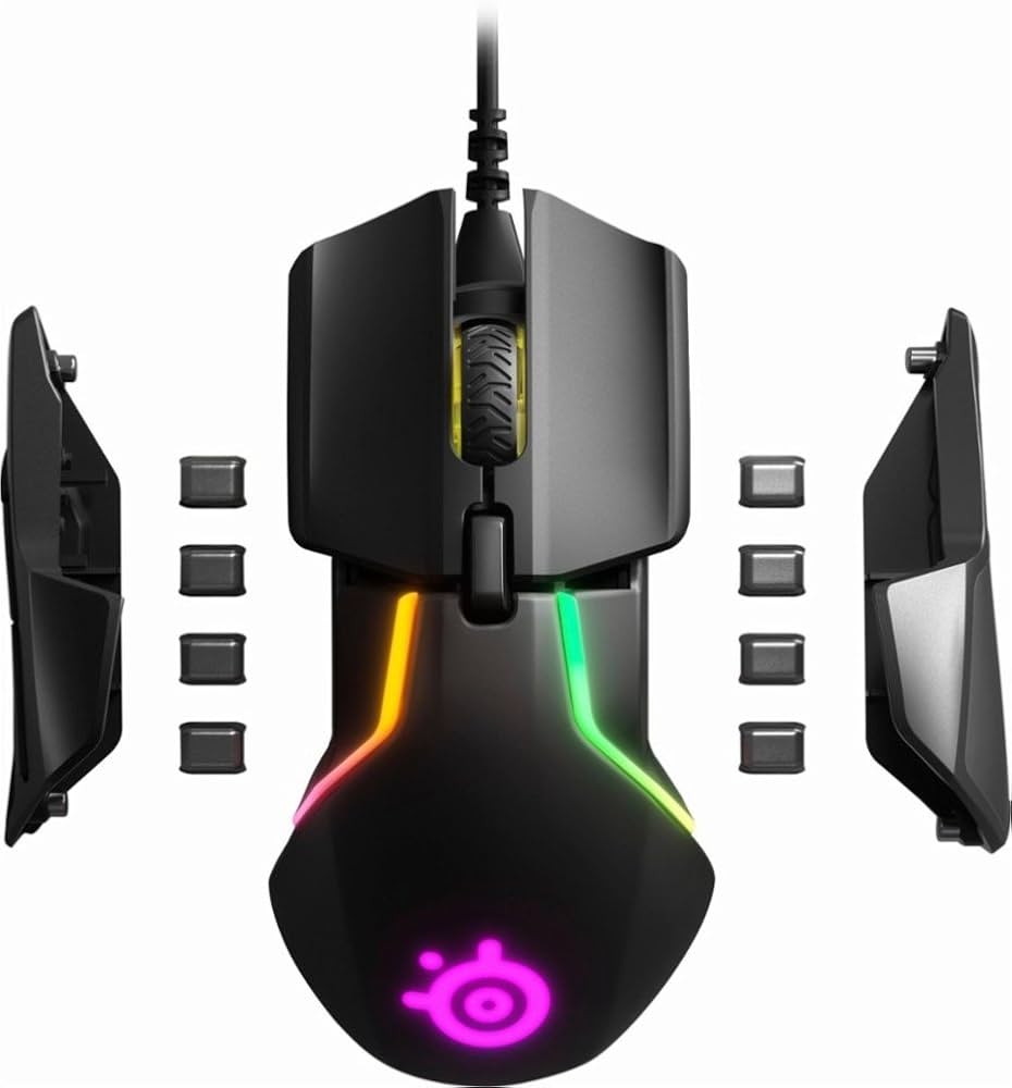Amazon | SteelSeries Rival 600 Gaming Optical Mouse 62446 スチール