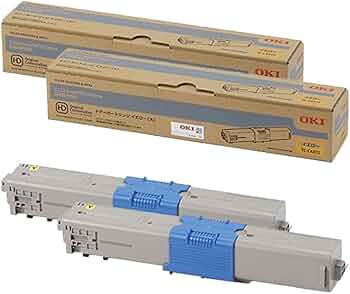 Amazon | OKI 純正 TC-C4AY2 トナーカートリッジ イエロー (大) 2本