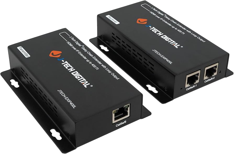 Amazon.com: J-Tech Digital HDMI Extender Over Cat 5e/Cat6 Cable