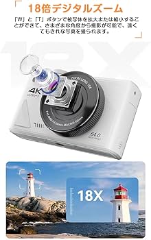 Amazon | 6400万画素・4K動画撮影 デジタルカメラ デジカメ WIFI対応