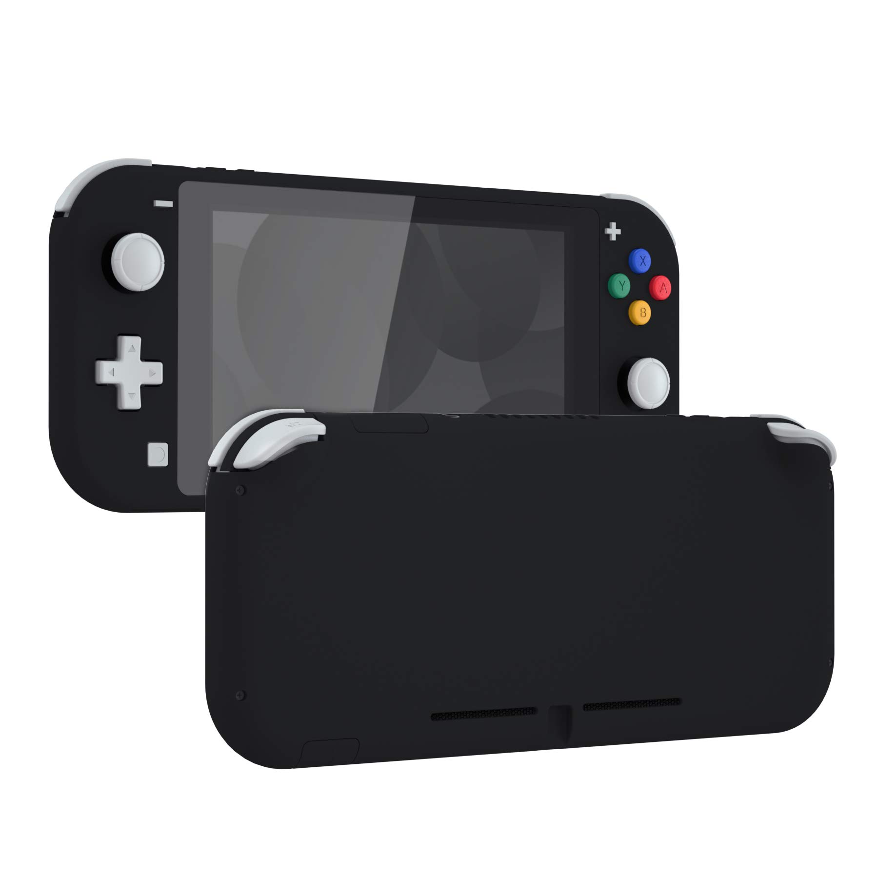 eXtremeRate Soft Touch Black DIY Replacement Shell for Nintendo