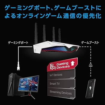Amazon | ASUSTek WiFi 無線 ルーター WiFi6 4804+574Mbps デュアル
