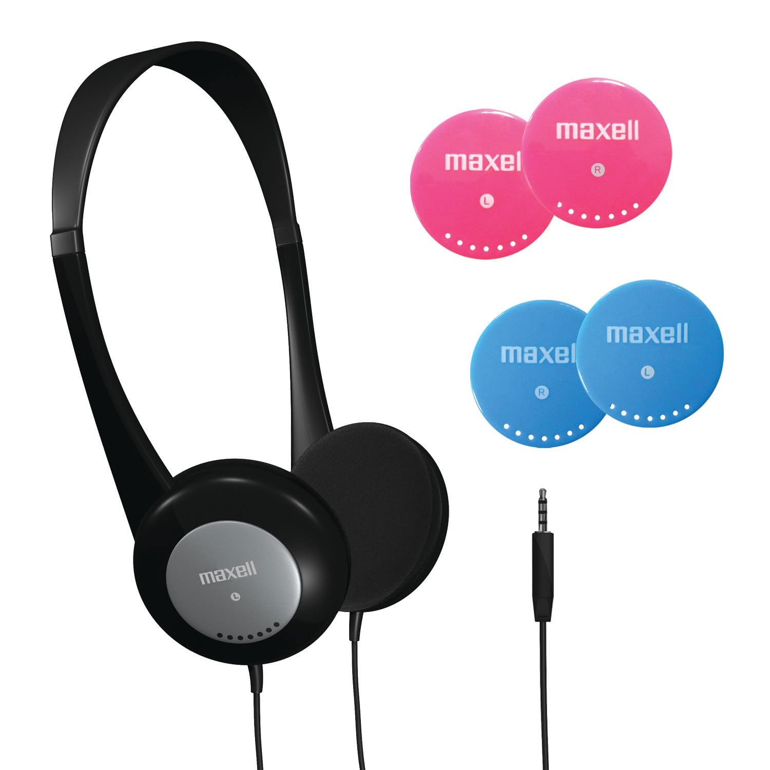 Maxell Kids Safe Headphone with volume level protection, Black