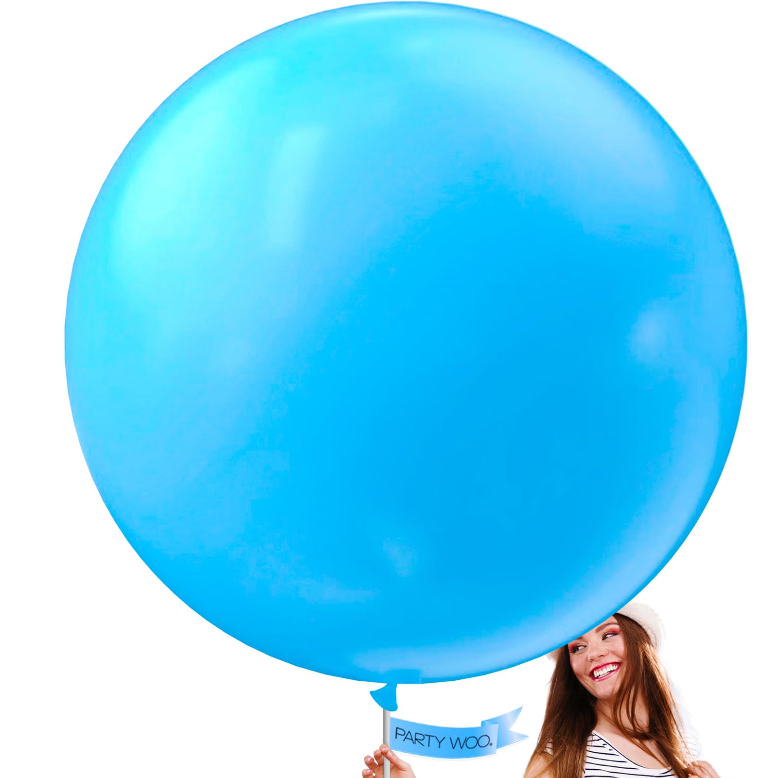 Amazon.com: PartyWoo Light Blue Balloons 4pcs 36 Inch Baby Pastel