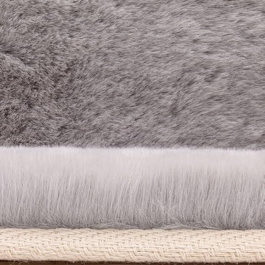 Amazon｜ニトリ(NITORI) アクセントラグ ウサギラグ3 200X200 LGY US02