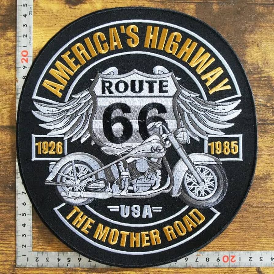 Amazon.co.jp: 大きな刺繍アイロンワッペン パッチ【AMERICA'S HIGWAY
