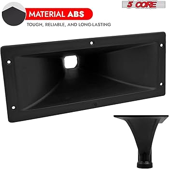 Amazon.com: 5 CORE 15x5 Rectangle Plastic Screw-On Horn for