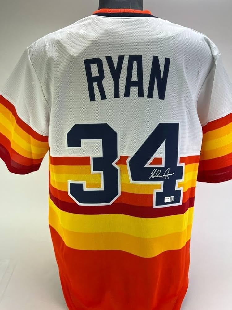 Amazon.com: Nolan Ryan Signed Nike Cooperstown Collection Astros