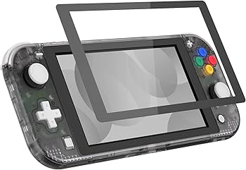 eXtremeRate Clear Black DIY Replacement Shell for Nintendo Switch