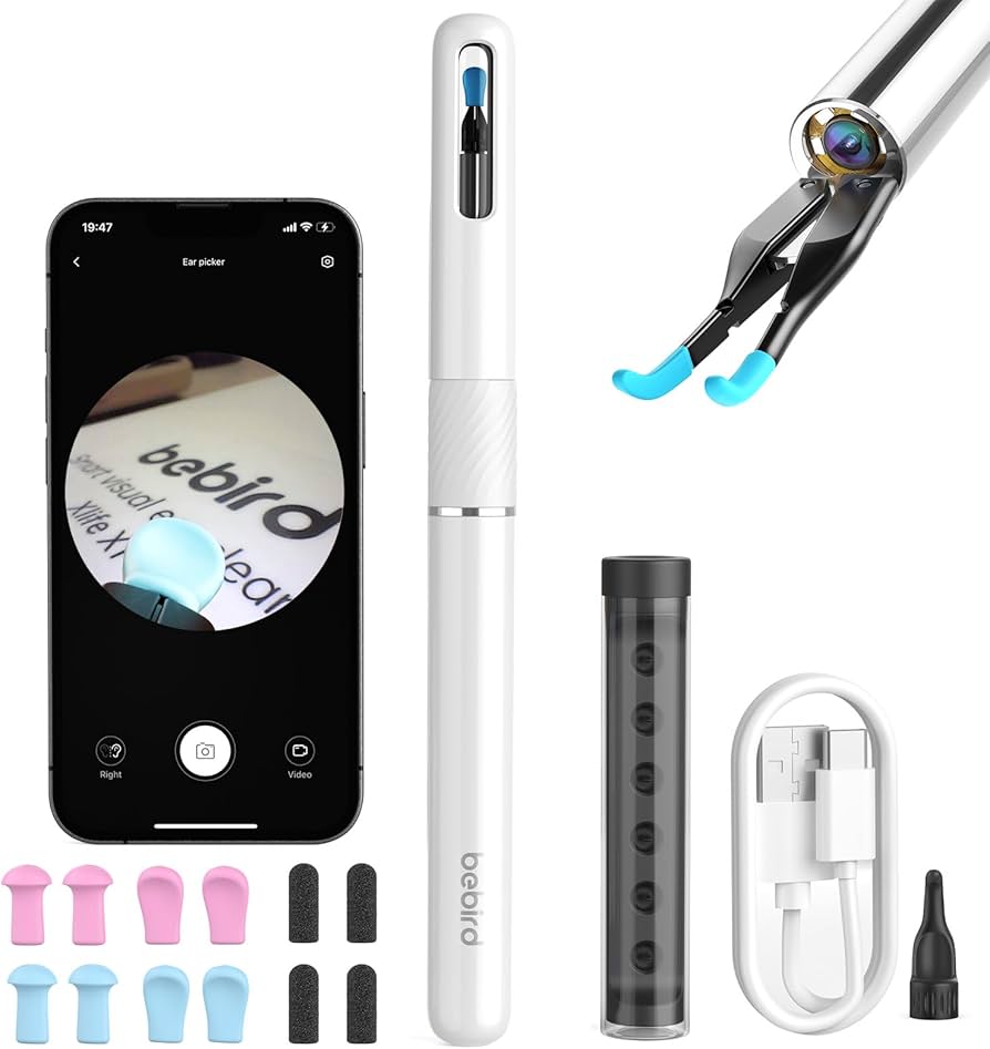 Amazon.co.jp: BEBIRD 耳かき カメラ メカニカルアーム付き 1000W画素