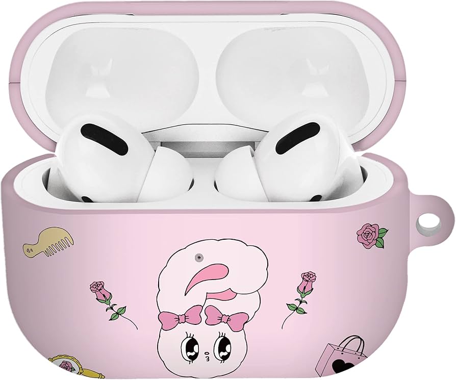 Amazon | Esther Bunny AirPodsプロケースキーホルダーハードPCシェル
