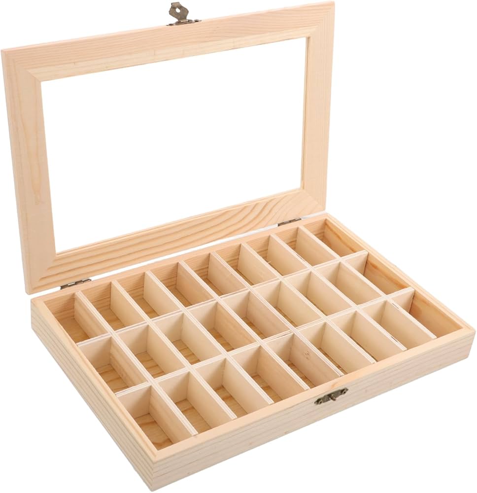 Amazon.co.jp: BUGUUYO 岩石展示ケース：透明な蓋付き鉱物標本展示