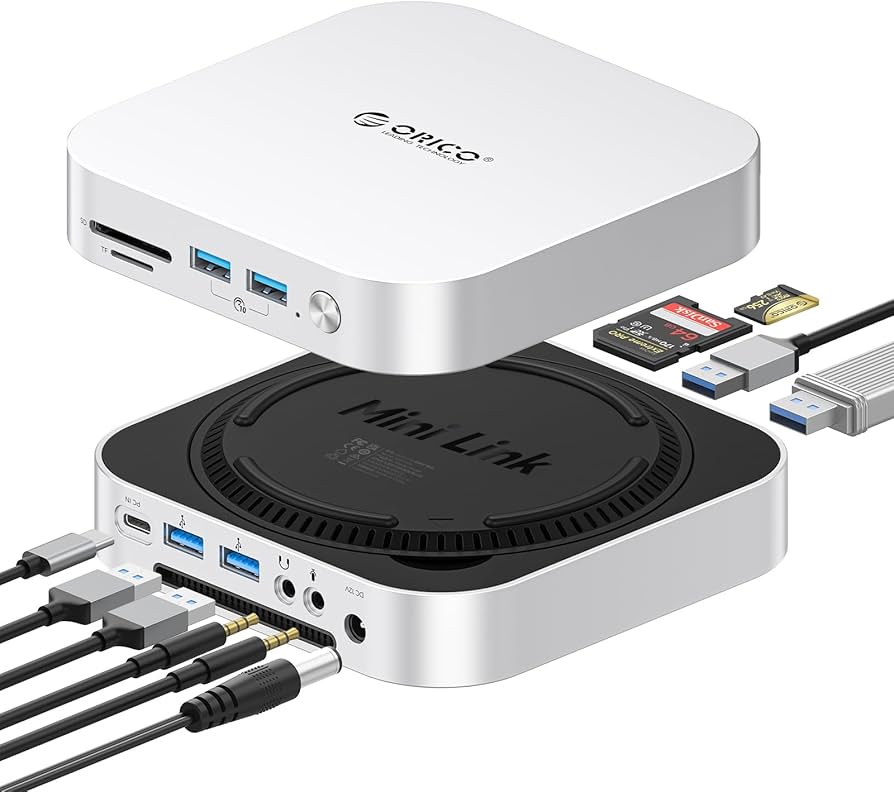 Amazon.co.jp: ORICO MiniLink Mac mini M4用USBハブ 9-in-1 10Gbps